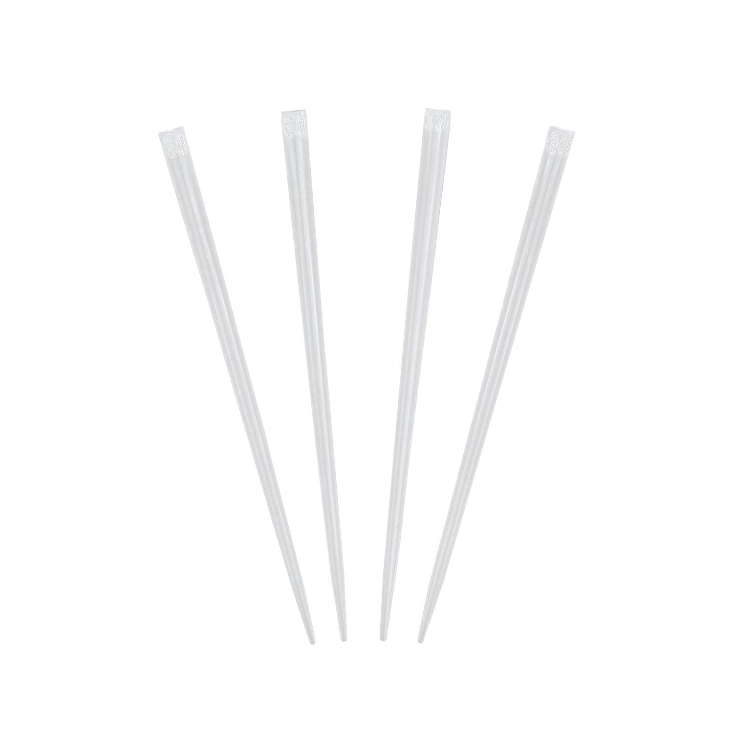 Royal Clear Prism Pick 4-inch closeup showing durable, food-grade garnish options.