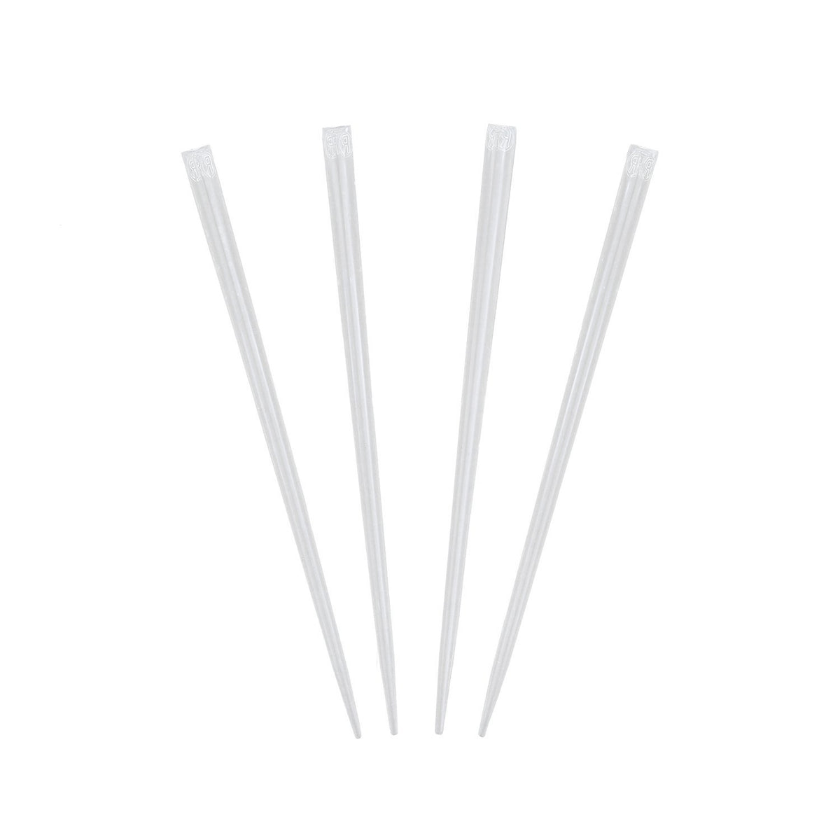 Royal Clear Prism Pick 4-inch closeup showing durable, food-grade garnish options.