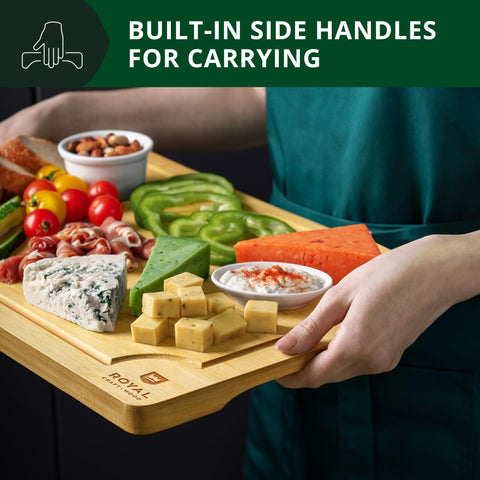 ROYAL CRAFT WOOD knife-friendly surface preserves blade sharpness.