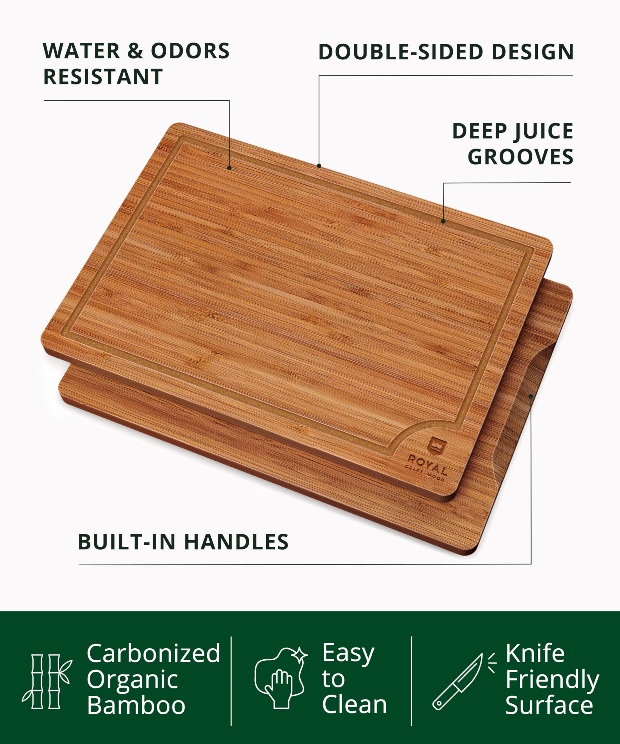 ROYAL CRAFT WOOD wax included to nourish and revive boards.