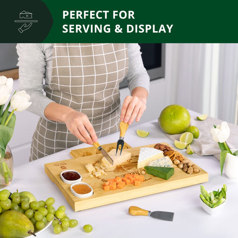 Royal Craft Wood ceramic bowls keep nuts and fruit organized during gatherings.