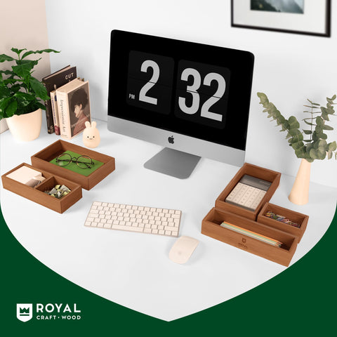 ROYAL CRAFT WOOD classroom setup, versatile memo pad organizer for students.
