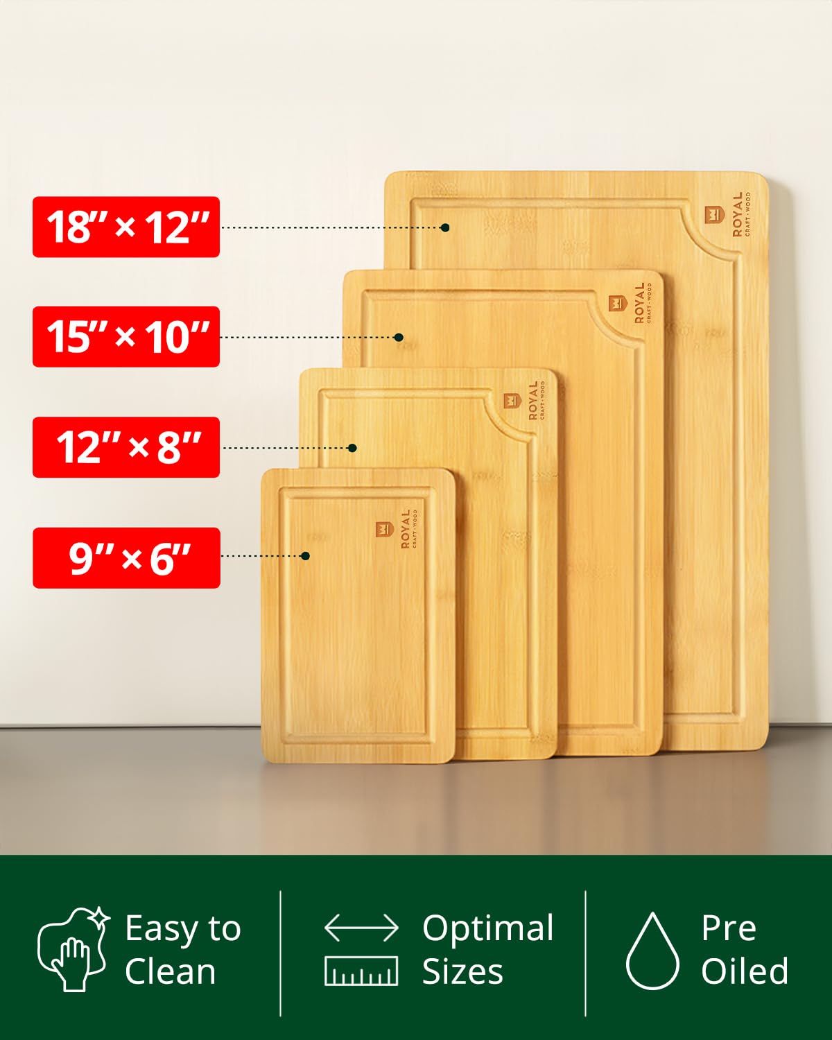 ROYAL CRAFT WOOD S board displaying fruit, great for snacks
