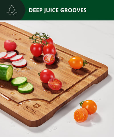ROYAL CRAFT WOOD durable bamboo surface resists wear and moisture.