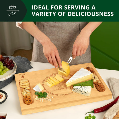 ROYAL CRAFT WOOD ergonomic side handles simplify carrying to the table.