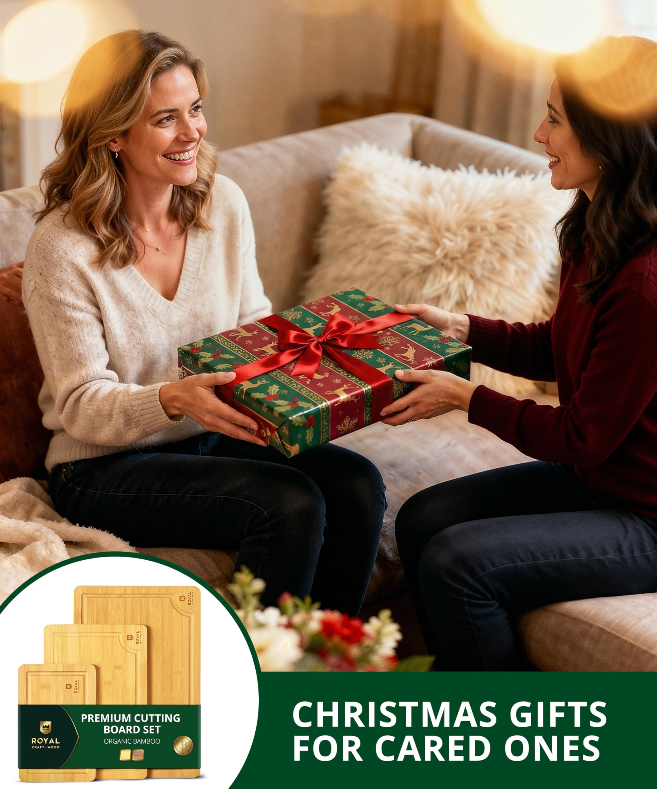 ROYAL CRAFT WOOD gift idea cutting board ideal for housewarmings and entertaining