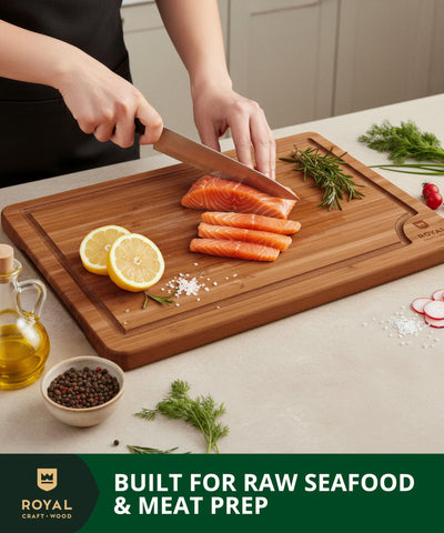 ROYAL CRAFT WOOD knife-friendly surface helps keep blades sharper longer.