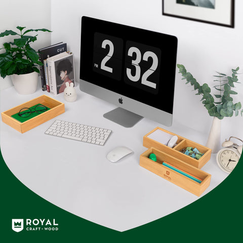 ROYAL CRAFT WOOD multi-functional tea holder suitable for kitchen, office, or bathroom
