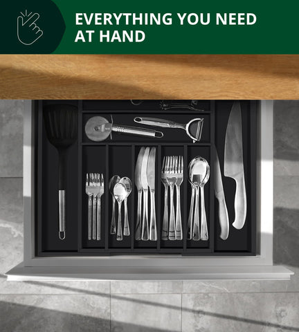 ROYAL CRAFT WOOD natural bamboo grain enhances any drawer surface