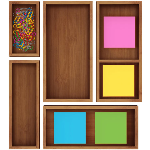 ROYAL CRAFT WOOD sticky note dispenser on a tidy desk, keeps reminders accessible.