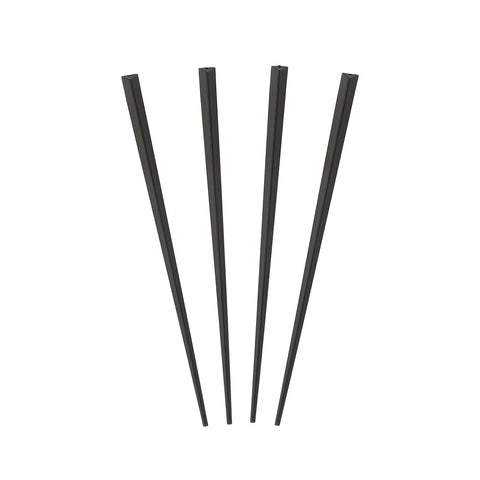 Royal Prism Picks in black, 4-inch, perfect for elegant cocktail garnishes.