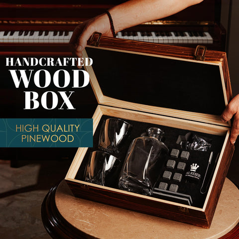 Royal Reserve coasters protect surfaces while showcasing a luxurious set.