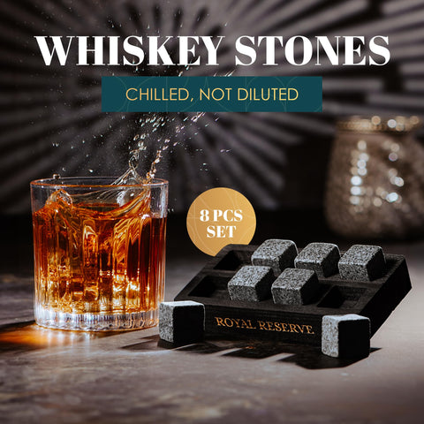 Non-porous, tasteless stones preserve original drink characteristics