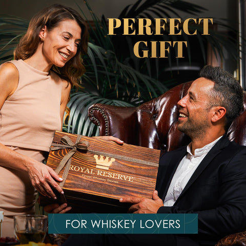 Royal Reserve whiskey stones keep drinks cool without dilution, preserving flavor.