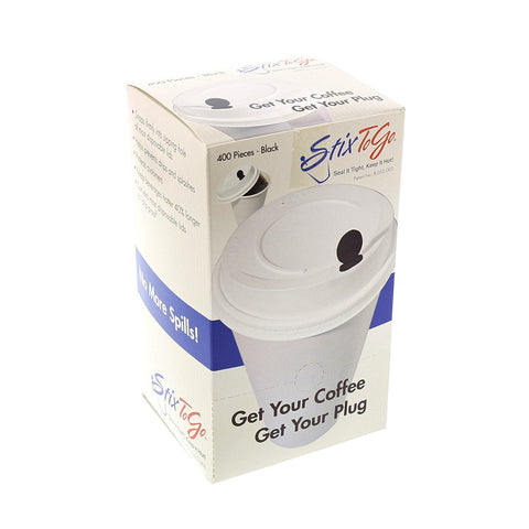 Royal StixToGo dome-lid-fit plug secures sipping on the move.