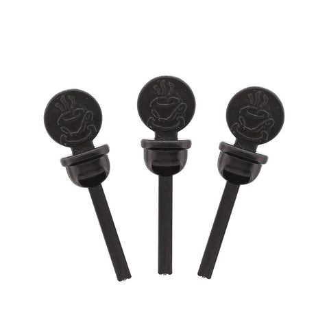 Royal StixToGo plug inside lid prevents leaks during hot coffee on the go.