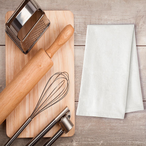 Royale Linens flour sack towel with neat hemmed edges and premium finish