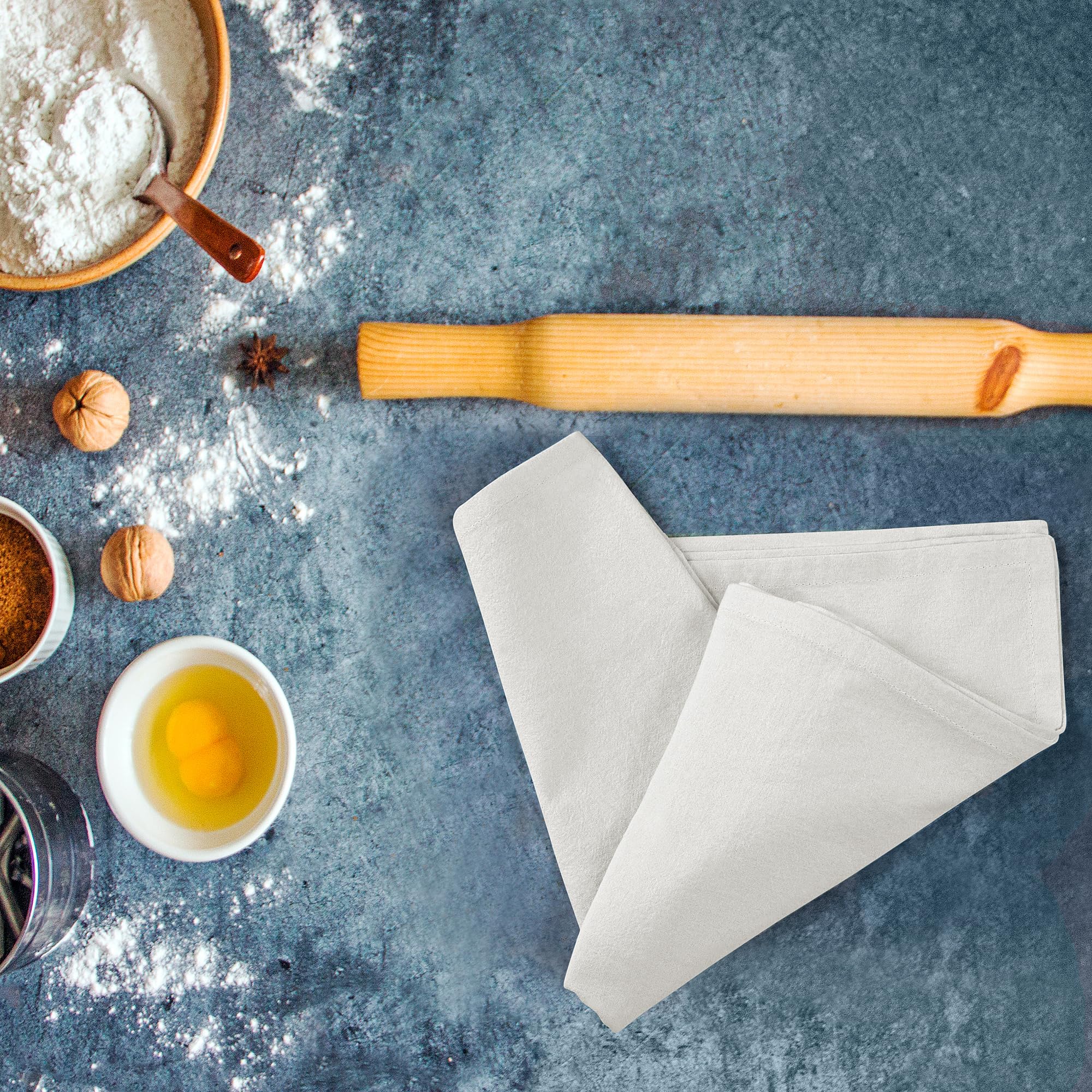 Royale Linens flour sack towel six-pack ready for daily use