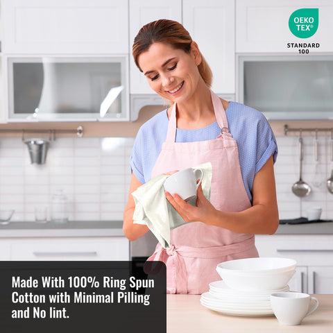 Royale Linens flour sack towel salad spinner drying rack support.