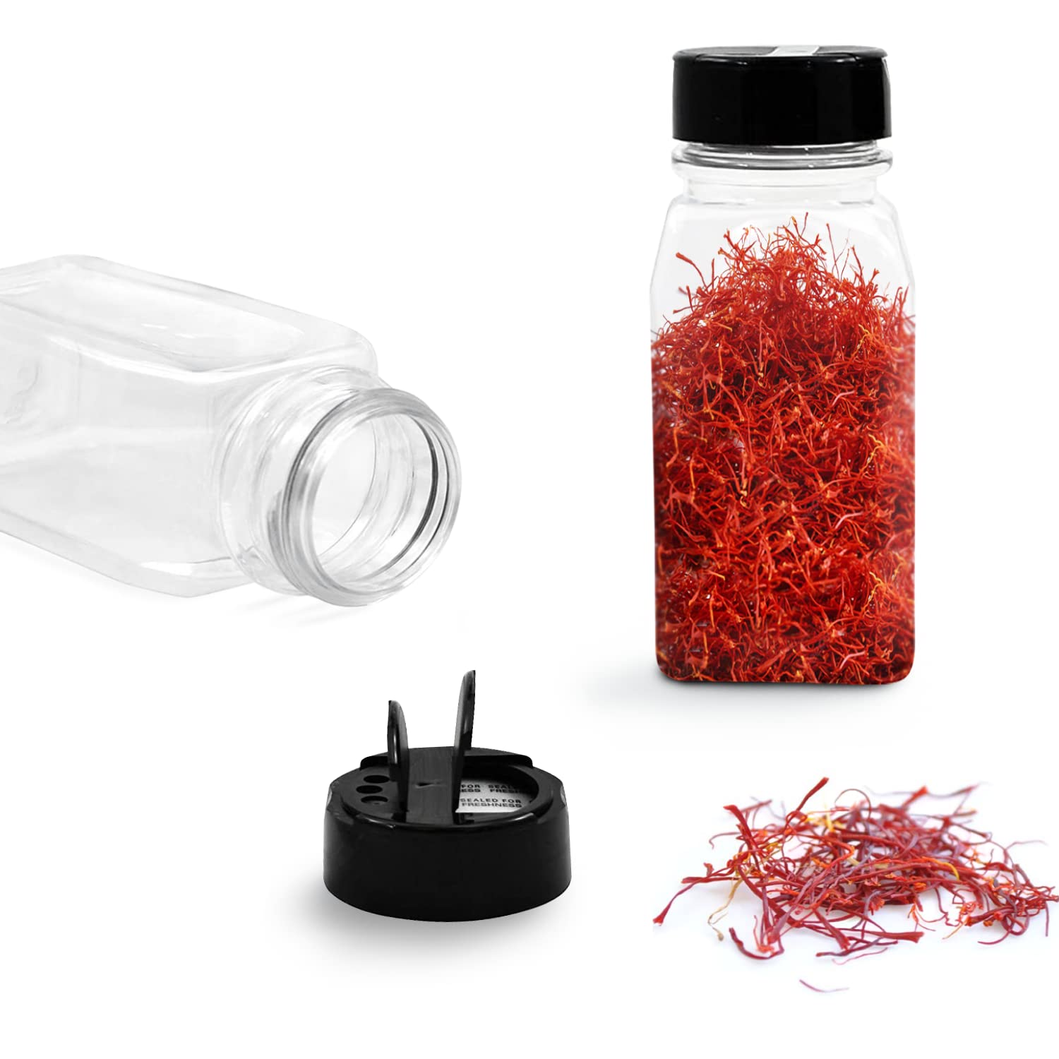 RoyalHouse clear plastic containers show contents at a glance.