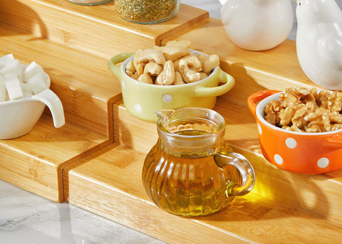 RoyalHouse easy-clean spice rack wipes clean after kitchen use.