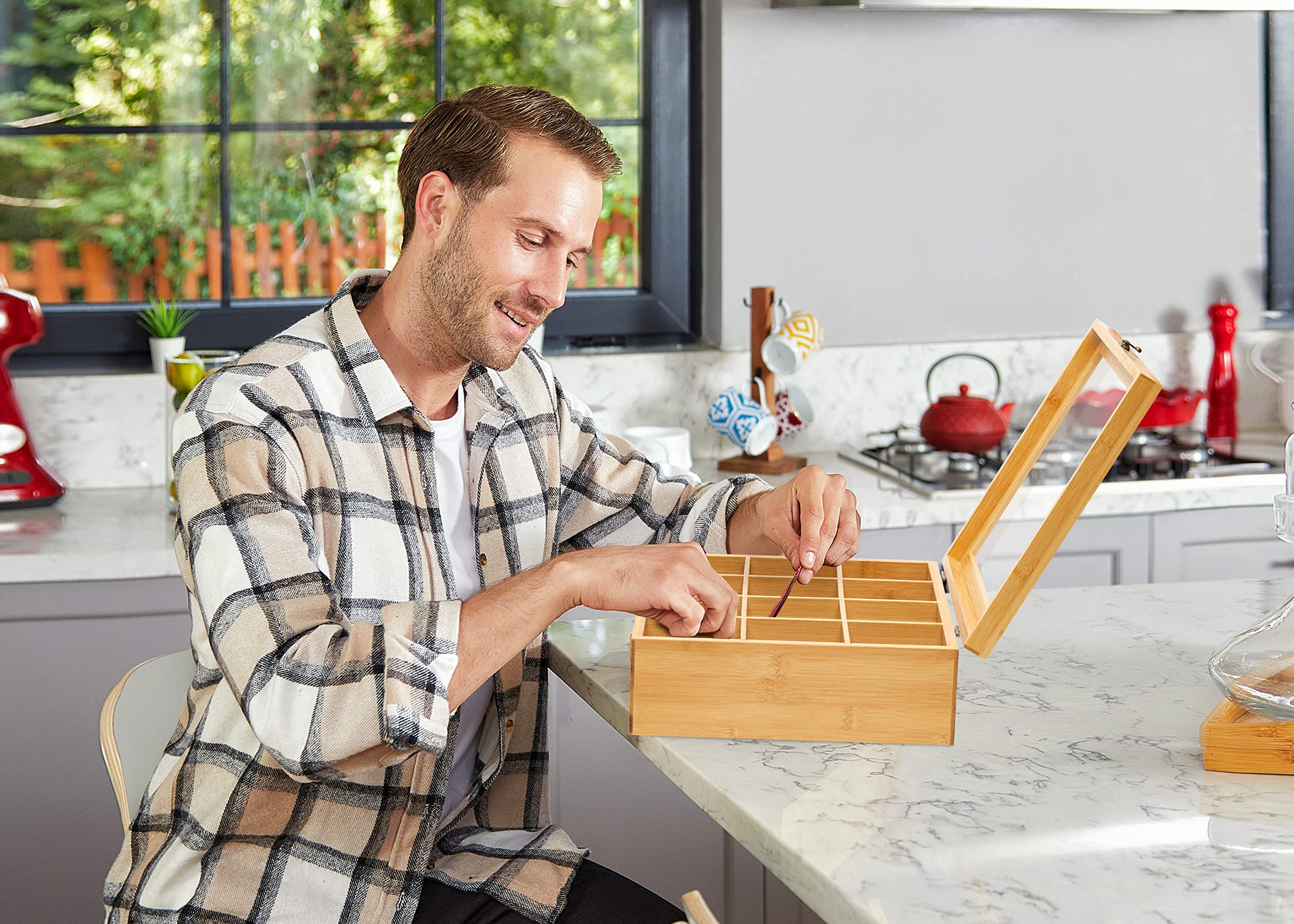 RoyalHouse eco-friendly bamboo material adds natural style to kitchen and office