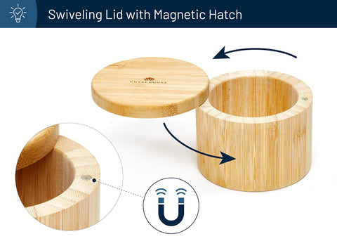 RoyalHouse eco-friendly bamboo material suitable for durable kitchen storage.