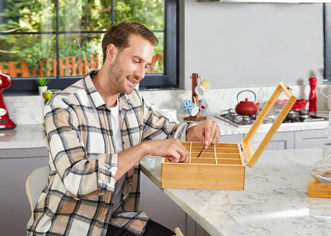 RoyalHouse eco-friendly bamboo material adds natural style to kitchen and office