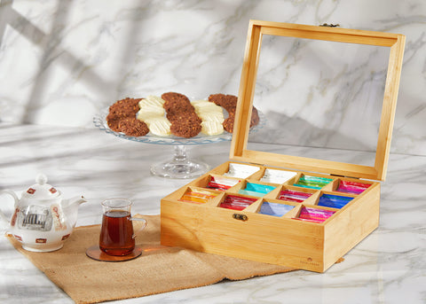 RoyalHouse gift-ready tea organizer is ideal for housewarmings and special occasions