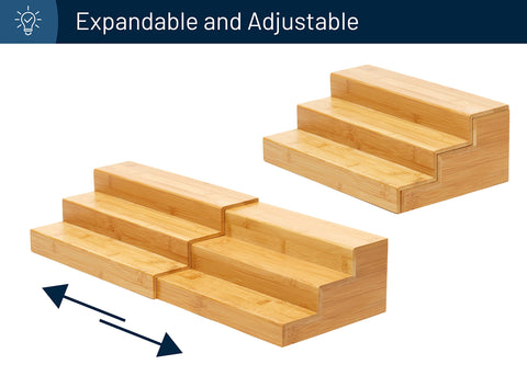 RoyalHouse kitchen cabinet organizer showing spice jars during everyday cooking.