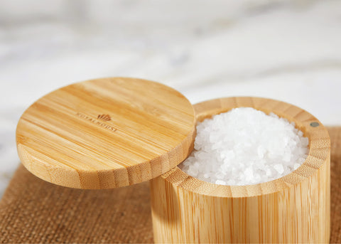 Pack of two RoyalHouse containers for versatile spice storage on the counter.