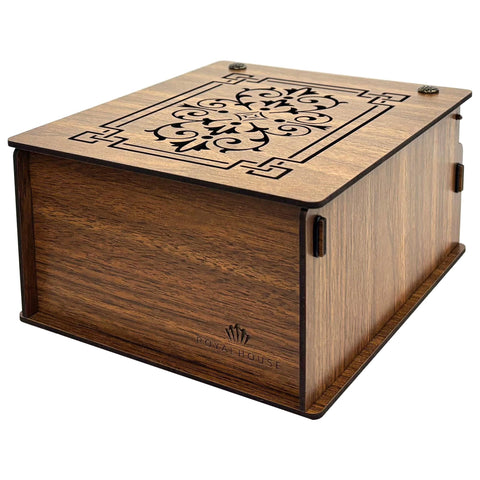RoyalHouse wood storage box demonstrates small item organization for crafts or screws.
