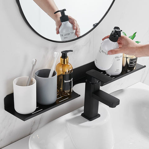 ROYALITA clear acrylic shelf with drainage holes speeds drying
