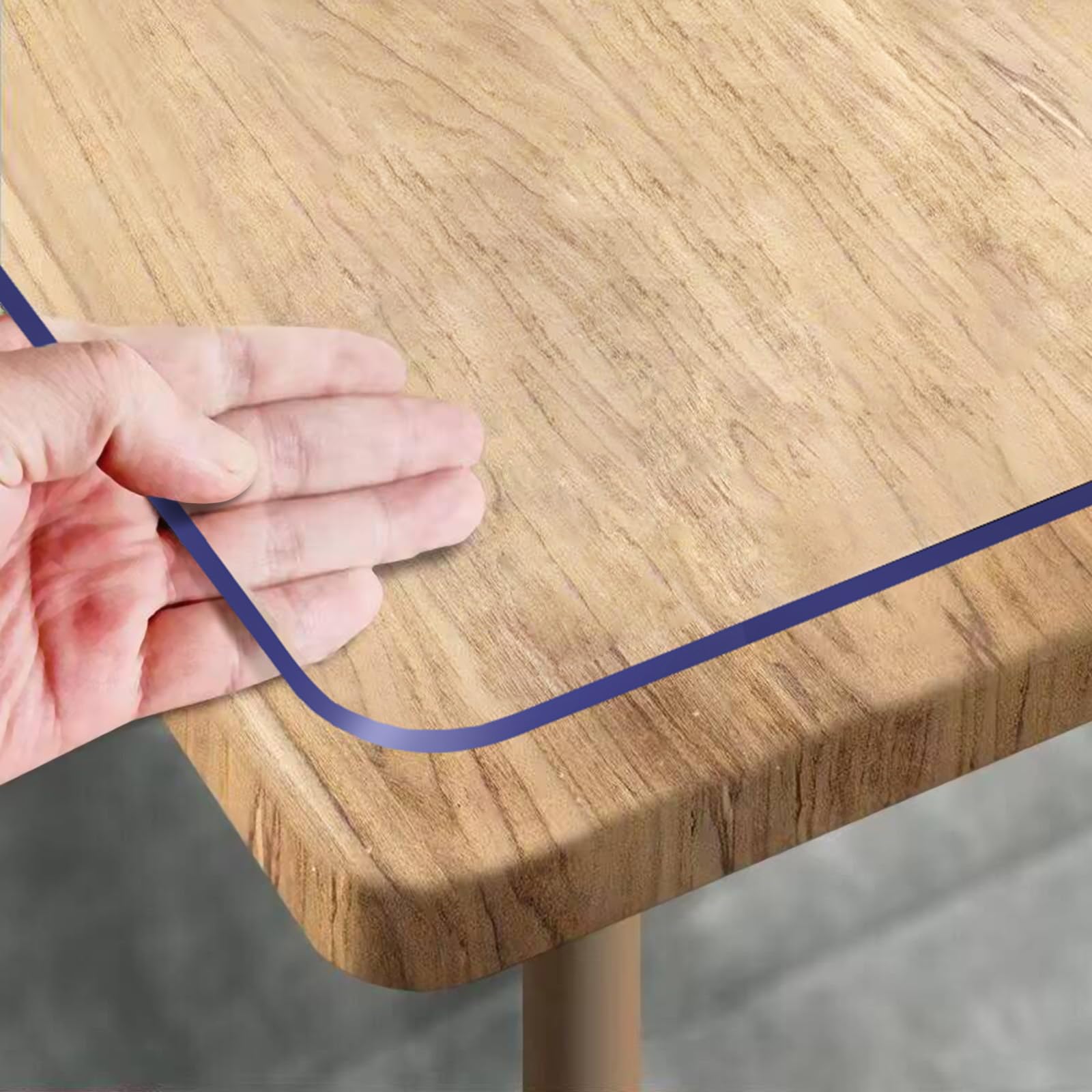 Royhom clear table cover 36x60 rectangle protects dining surfaces from spills.
