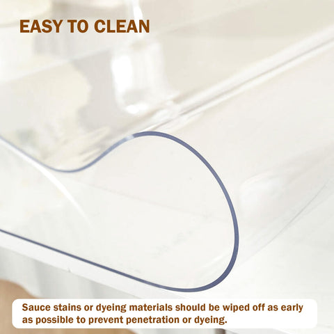 Royhom PVC desk protector prevents heat marks during meals or work.