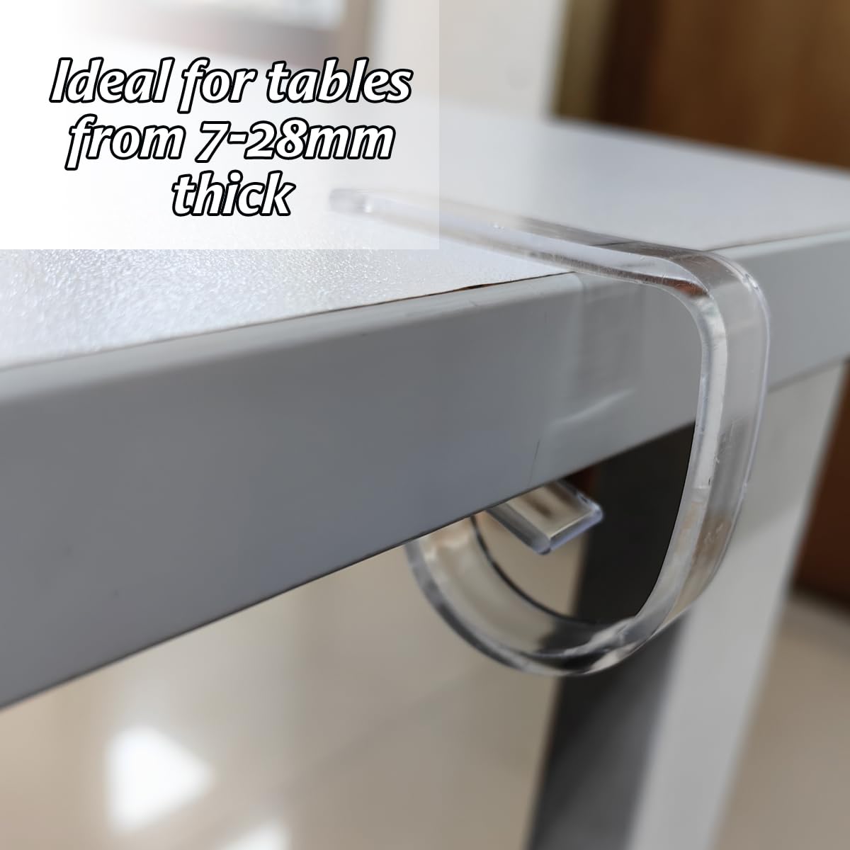 ROYHOO clip fits tables of varying thickness for versatile use