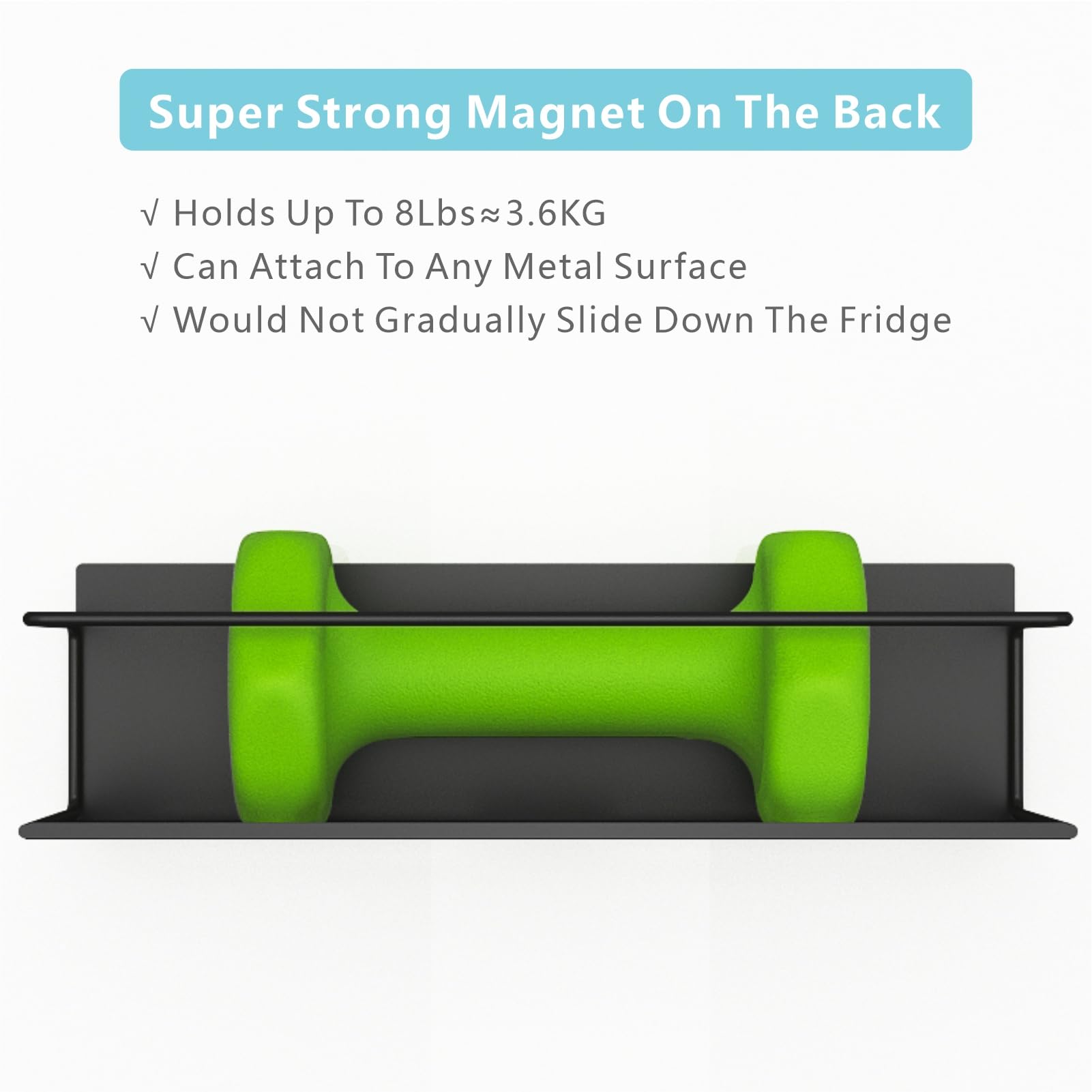 Roysili small spice rack for fridge saves space on crowded shelves.