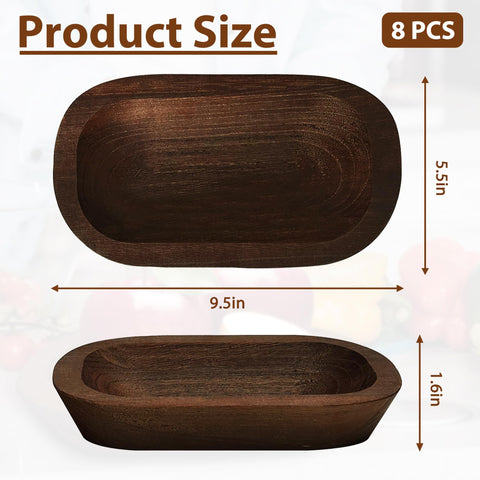 Royxen white finish dough bowls, elegant table accents and fruit holder.