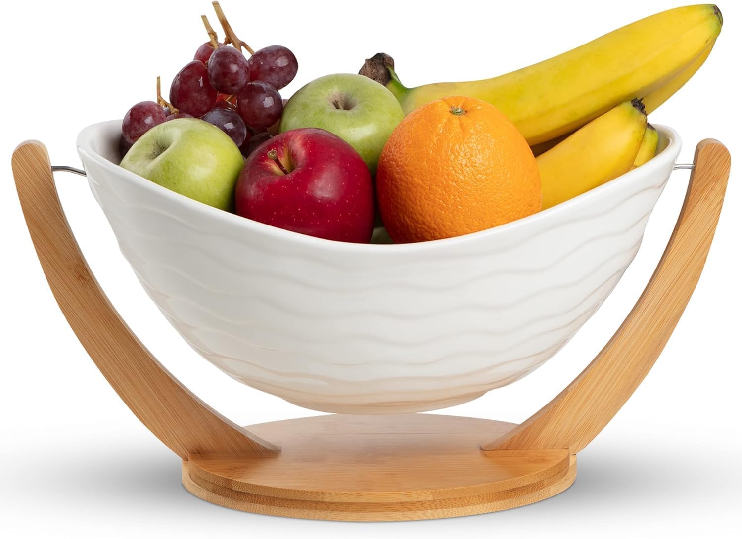 RPXLIFE ceramic fruit bowl on counter adds stylish organization for fresh fruit