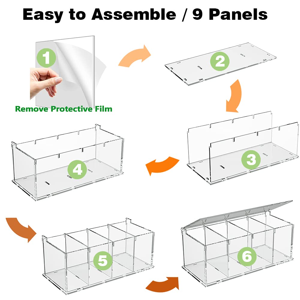 RR RAXMIN four-compartment K-Cup storage kept within reach.
