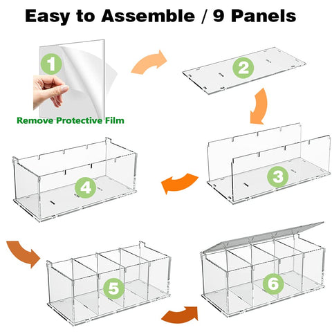 RR RAXMIN four-compartment K-Cup storage kept within reach.