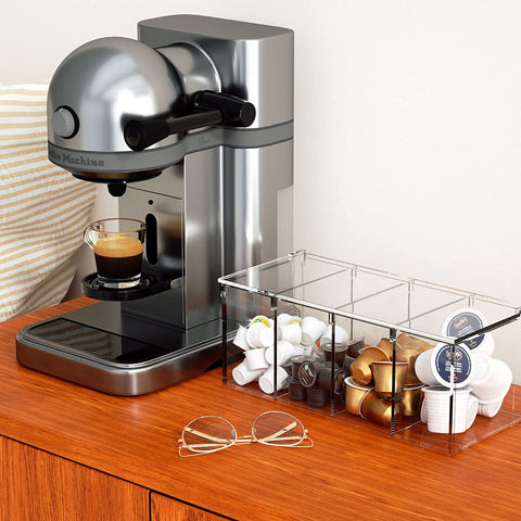 RR RAXMIN clear display enhances any coffee bar or kitchen area.