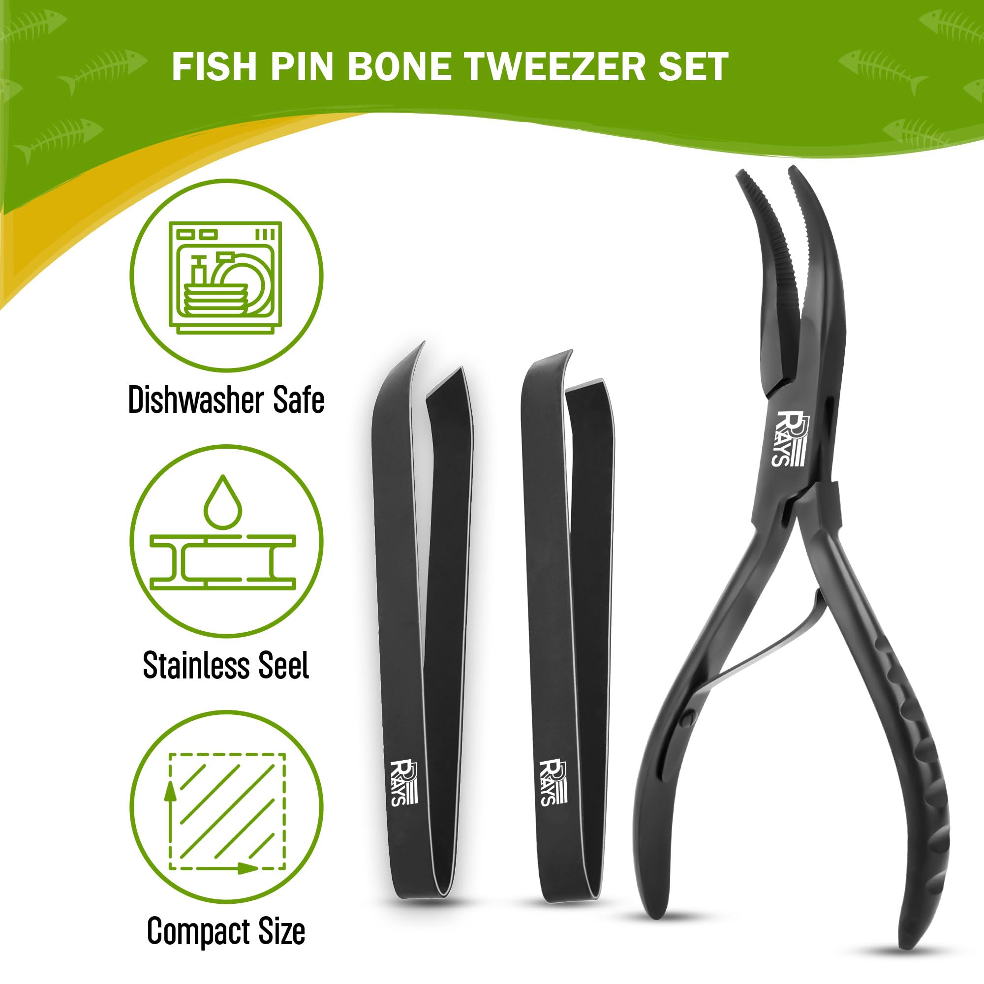RRAYS precision bone-remover set helps tackle multiple fish species