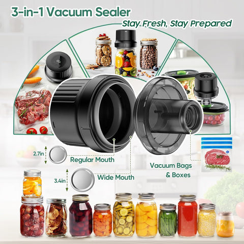 RROFKA cordless rechargeable sealer demonstrating magnetic storage for tidy setup.