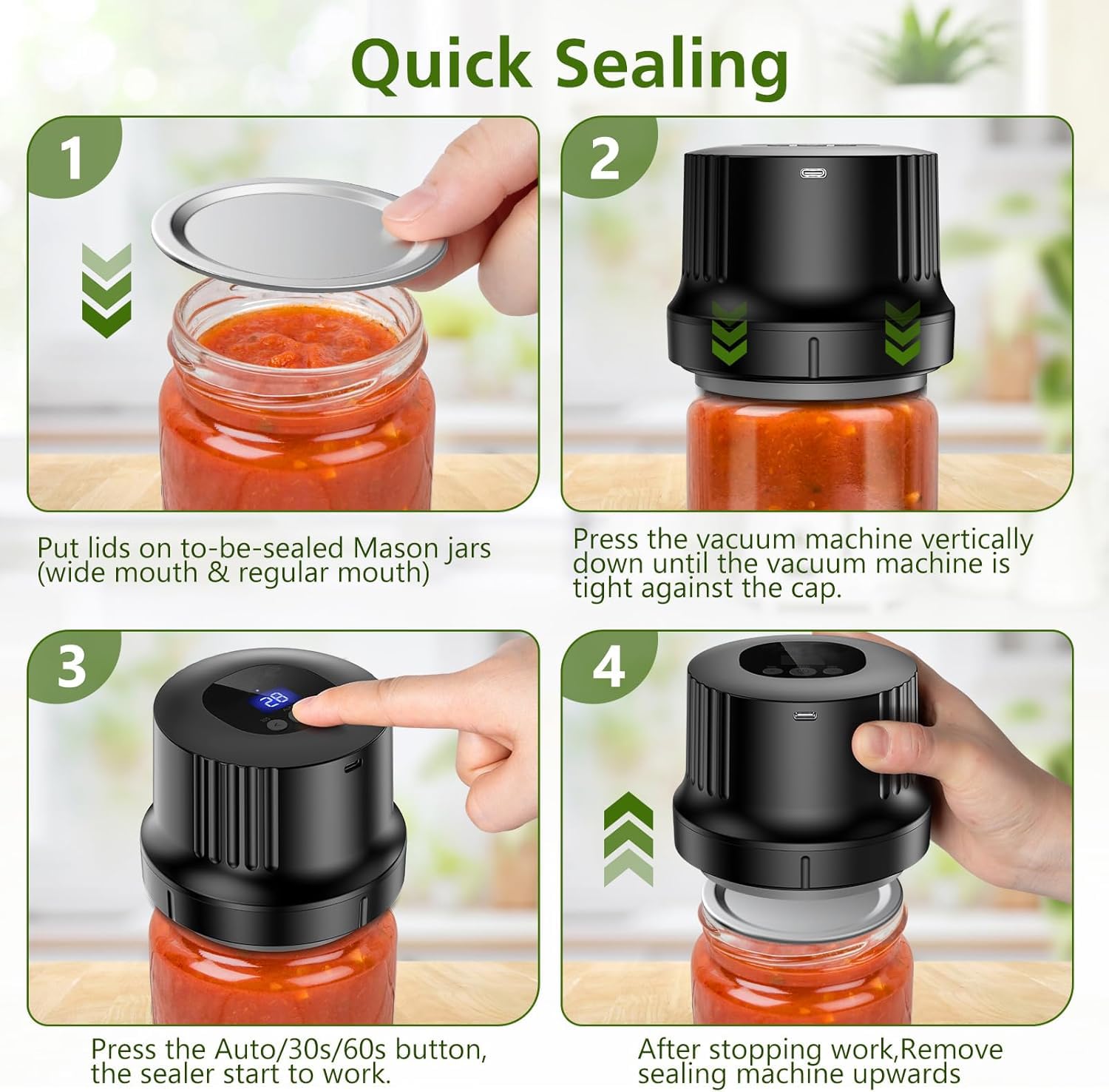 RROFKA travel-friendly 3-in-1 sealer ready for picnics and trips.