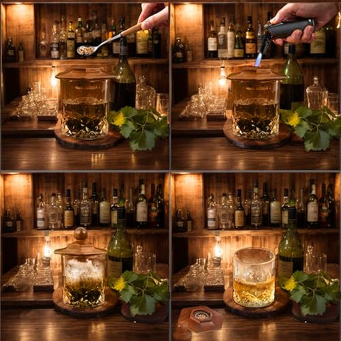 RRuimu smoker chamber in action adding smoky notes to drinks.