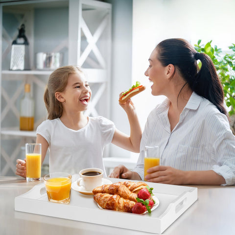 RRX bamboo serving tray breakfast in bed setup