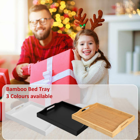 RRX bamboo serving tray used for kitchen and bath organization