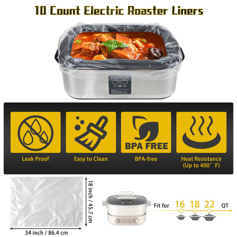 RSSCIIIUL roaster liners dispensed pack demonstrates mess-free meal prep.