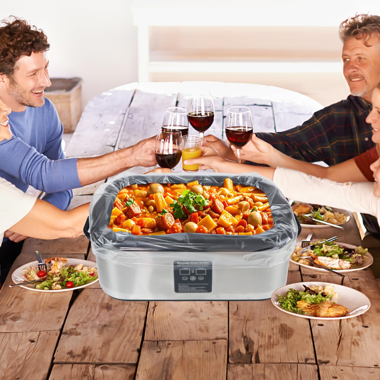 RSSCIIIUL roaster liners use heat-resistant material up to 350°F.